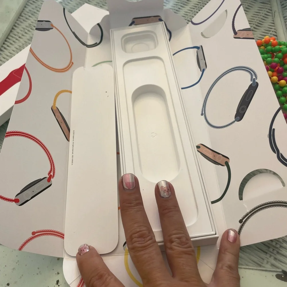 Apple Watch red sports band that came w apple 40mm watch NIB includes both box
